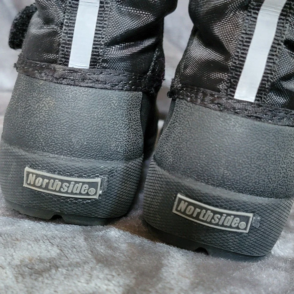 Northside Snow Boots Toddler Size 6 Black Excellent Thinsulate Water Resistant